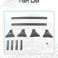 Anti-Theft Cross Bars Roof Racks for Nissan Rogue 2021-2025, 260 LBS Cross Rails for Ski Bike Rooftop Accessoreis