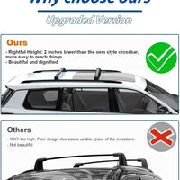 220 LBS Roof Racks Cross Bars for 2021-2025 Jeep Grand Cherokee L & 2022-2025 Grand Cherokee WL, Deepace Black All Aluminum Alloy Cross Rails