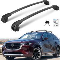 Silent Lockable Roof Racks for Mazda CX-90 & CX-70 2024 2025, Deepace Heavy Duty Cross Bars for Kayak Bike Snowboad