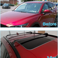 220LBS Roof Rails Racks for Mazda CX-5 CX5 2017-2025, Deepace All Aluminum Set of 4 with 2 Side Rails and 2 Cross Bars, All Black Cargo Accessories