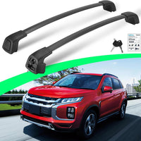 Lockable Roof Rails & Cross Bars for Honda HR-V 2016-2022, 2 Side Rails & 2 Roof Racks, Deepace All Black Rooftop Accessories