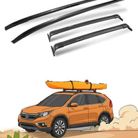 220LBS Roof Rails & Roof Racks for 2012-2016 Honda CR-V, Upgraded Aluminum Side Rails - OE Style All Black Set of 4 with 2 Side Rails and 2 Cross Bars
