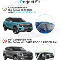 Roof Rack for Kia Seltos 2021-2026 with Flush Side Rails, 265 LBS Heavy Duty Cross Bars- Anti-Theft Lock- Low Wind Noise- Kayak, Bike, Cargo Ready