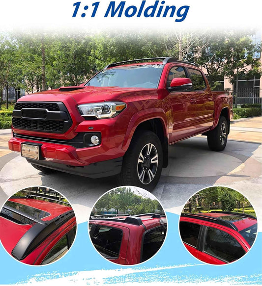 Upgrade 200LBS Roof Racks Cross Bars for Toyota Tacoma 2005-2023 Double Cab, Roof Side Rails Cross Rails for Off Road Adventure Cargo Rooftop Accessories