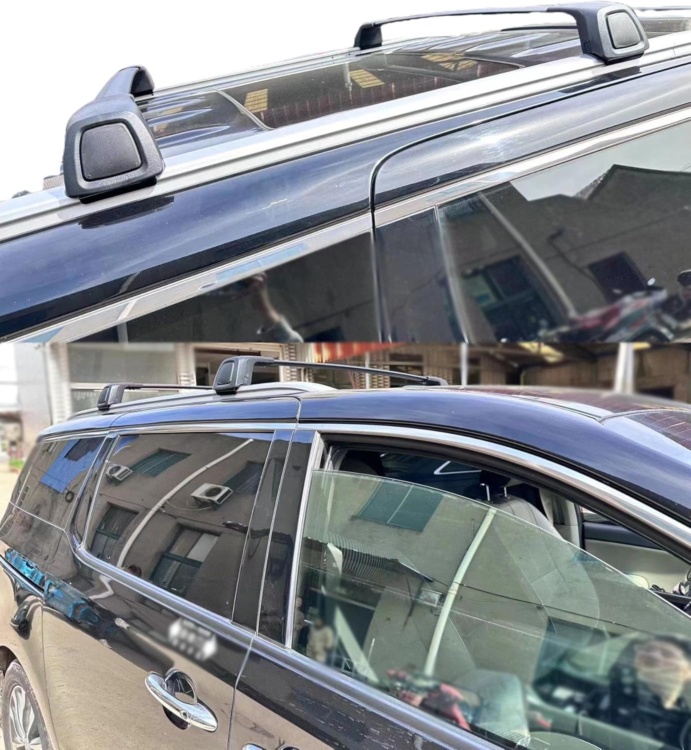 Silent Lockable Roof Racks for Kia Sedona 2015-2021, Anti-Theft Cross Bars for Rooftop Cargo Ski Kayak Bike Accessories