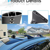 Anti-Theft Cross Bars Roof Racks for Nissan Rogue 2021-2025, 260 LBS Cross Rails for Ski Bike Rooftop Accessoreis