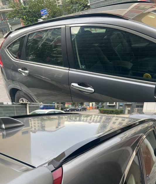 220LBS Roof Rails & Roof Racks for 2012-2016 Honda CR-V, Upgraded Aluminum Side Rails - OE Style All Black Set of 4 with 2 Side Rails and 2 Cross Bars