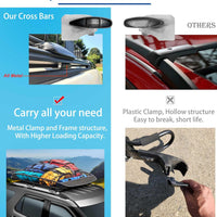 260LBS Roof Racks for Subaru Outback Wilderness 2022-2025, Metal Clamp Cross Rails, Black Cross Bars