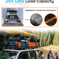 Deepace Roof Rack for Jeep Grand Cherokee 2011-2021 with Grooved Metal Side Rails, 265 LBS Heavy Duty Cross Bars- Anti-Theft Lock- Low Wind Noise- Kayak, Bike, Cargo Ready