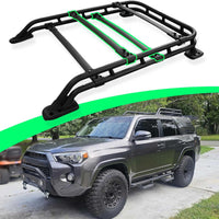 350LBS Roof Racks Basket for 2010-2024 Toyota 4RUNNER TRD Pro Sport, Black Aluminum Extension Top Luggage Holder Cross Bars