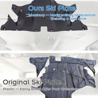 All Aluminum Rear Protective Skid Plate for Tesla Model Y/Model 3, Fits 2017-2024, Guards Chassis from Road Debris