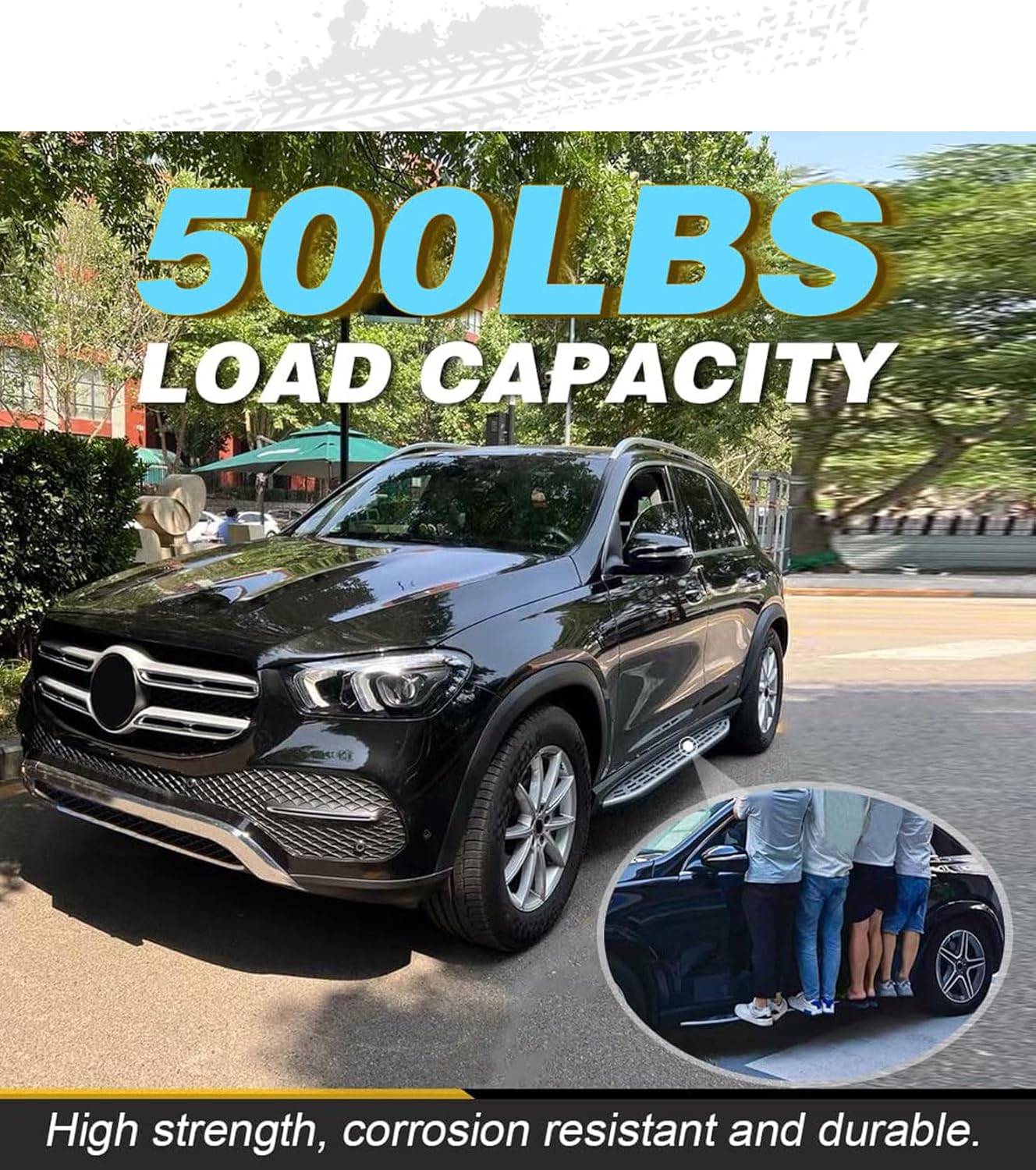 Running Boards Side Steps Fit for 2020-2025 Mercedes Benz GLE W167 GLE350 GLE450 GLE450e GLE580 Nerf Bar Accessories