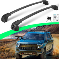 Enhanced 265 LBS Roof Racks for 2021-2025 Chevrolet Tahoe Suburban, GMC Yukon & Yukon XL, Cadillac Escalade ESV, All Aluminum Anti-Theft Cross Rails for Cargo Luggage Kayak Bike Snowboad
