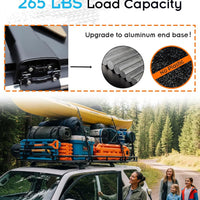 Roof Rack for Nissan Qashqai 2017-2023 with Raised Side Rails, 265 LBS Capacity Cross Bars - Anti-Theft Lock - Aerodynamic Noise Reduction - Kayak, Bike, Ski Ready