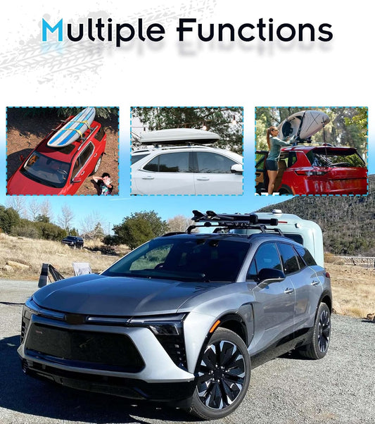 220 LBS Roof Racks for Chevy Blazer EV All-Electric 2024 2025, Work with Flush Side Rails, Deepace All Aluminum Alloy Heavy Duty Cross Bars