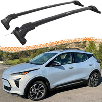 300LBS Lockable Roof Rack Cross Bars for Chevy Bolt EUV 2022 2023 2024 - Hidden Screws & Low Wind Noise Aluminum Cargo Carrier