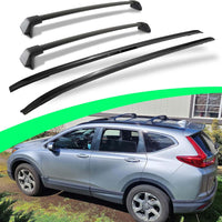 Roof Rails & Roof Racks for 2012-2016 Honda CR-V EX LX, All Black Set of 4 with 2 Side Rails and 2 Cross Bars, Rooftop Cargo Accessories