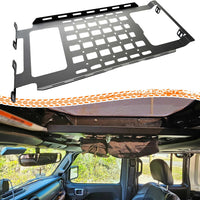 165LBS Roof Molle Panel for Jeep Wrangler JL & Gladiator JT 2/4 Doors 2018-2024 (NOT FIT Electric Soft-top Models), No Drilling Required