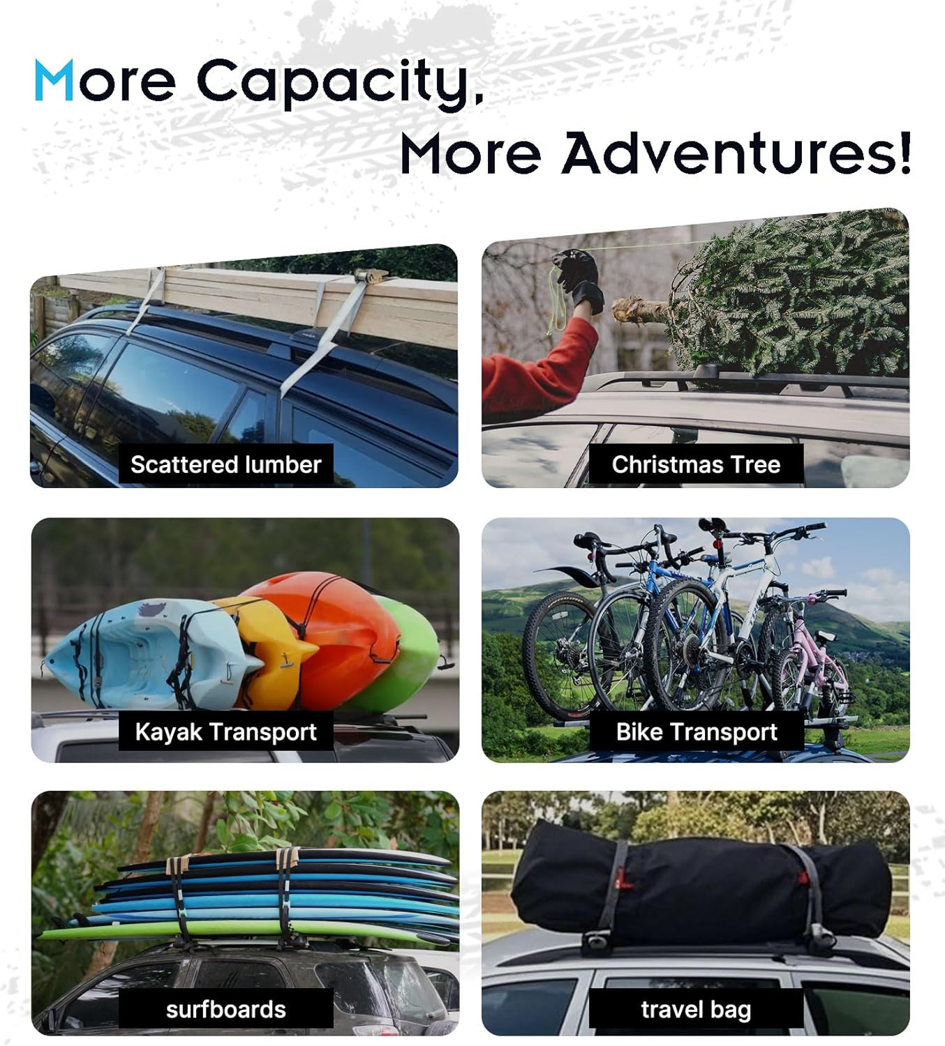 Roof Rack for Hyundai Kona & Kona EV 2018-2023 with Flush Rails, 265 LBS Capacity Cross Bars - Anti-Theft Lock - Aerodynamic Noise Reduction - Kayak, Bike, Ski Ready