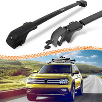 330LBS Lockable Roof Rack Cross Bars for VW Atlas 2017-2025, 2-Hole 2-Screw Mounting & Custom Fit Design